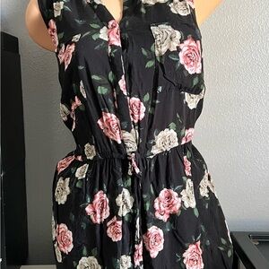 Torrid Floral Black top